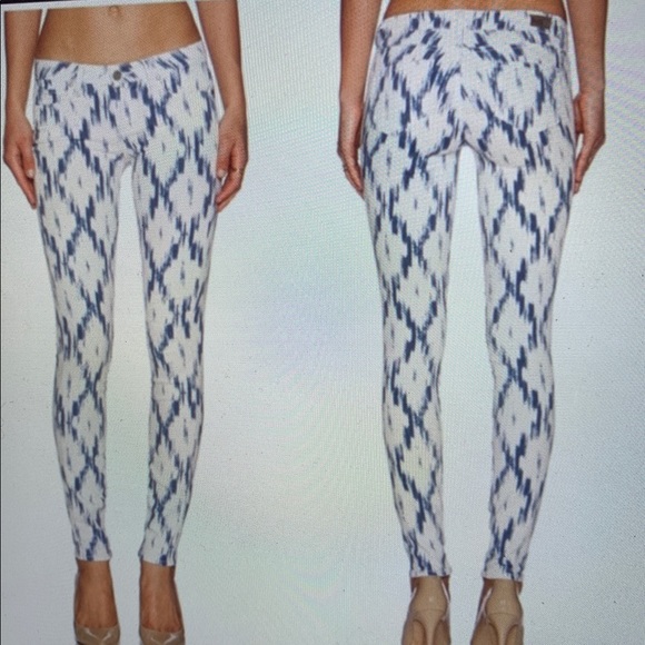 Paige Jeans Verdugo Ultra Skinny Ikat Print Size 32 - Picture 7 of 7
